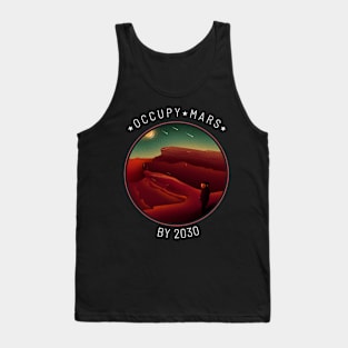 Occupy Mars By 2030 Red Planet Tank Top